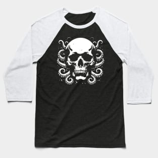 skull kraken design Baseball T-Shirt